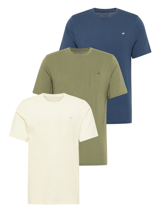 Mustang Mustang T-Shirt Style Alex Niebieski Regular Fit