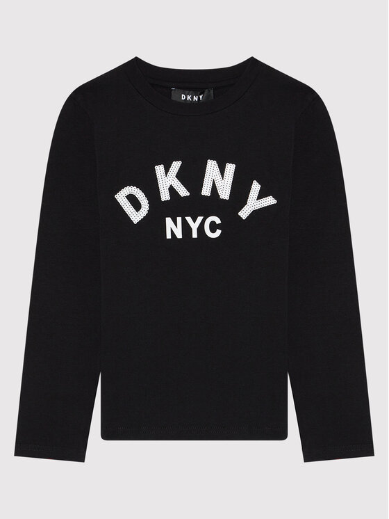 DKNY Bluză D35R57 M Negru Regular Fit