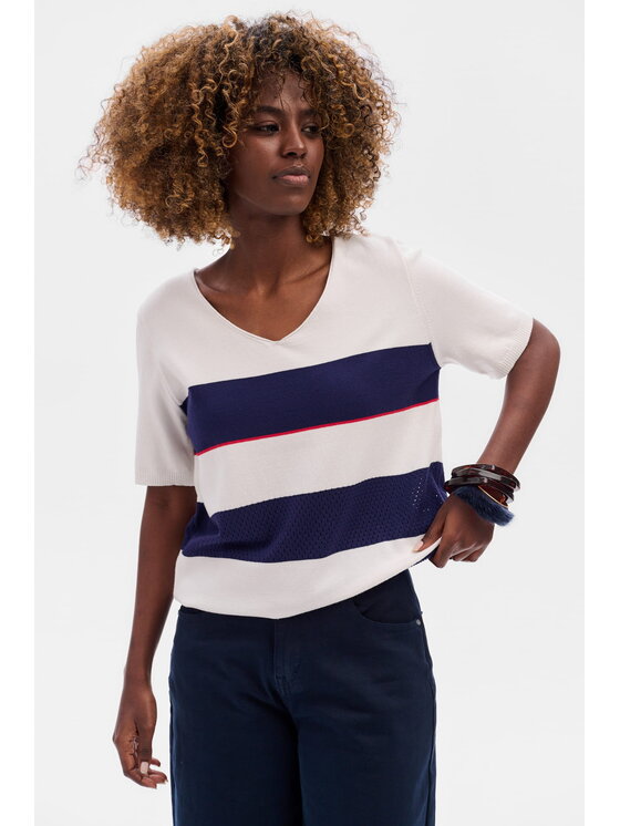 blue shadow blue shadow Bluzka Maro Niebieski Regular Fit
