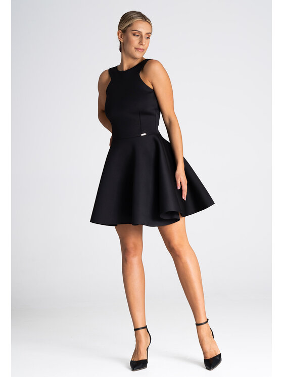 FIGL FIGLFIGL Vestito M973 Nero Regular Fit