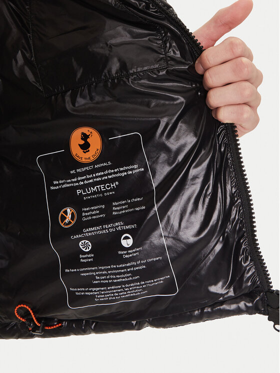 Save The Duck Save The Duck Brezrokavnik D80296M LUCK19 Črna Regular Fit