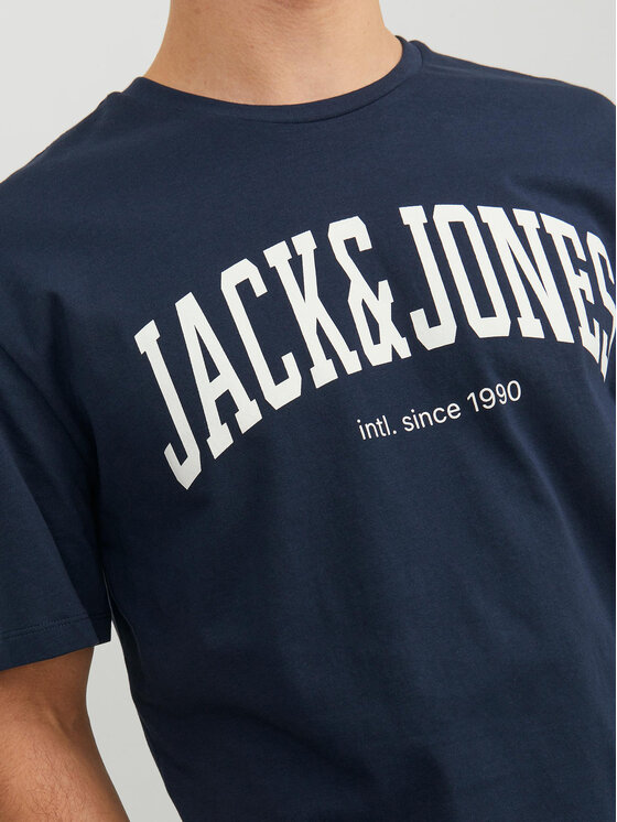 Jack&Jones Jack&Jones Marškinėliai Josh 12236514 Tamsiai mėlyna Relaxed Fit