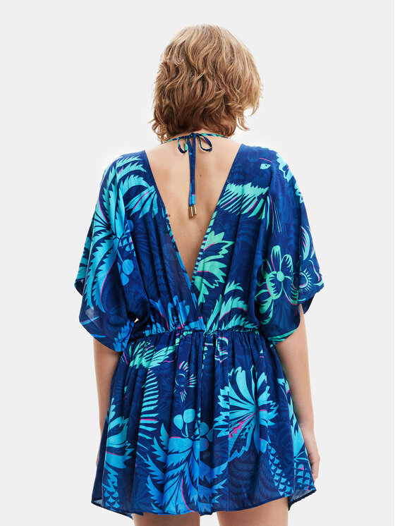 Desigual Desigual Nyári ruha 23SWMW18 Sötétkék Regular Fit