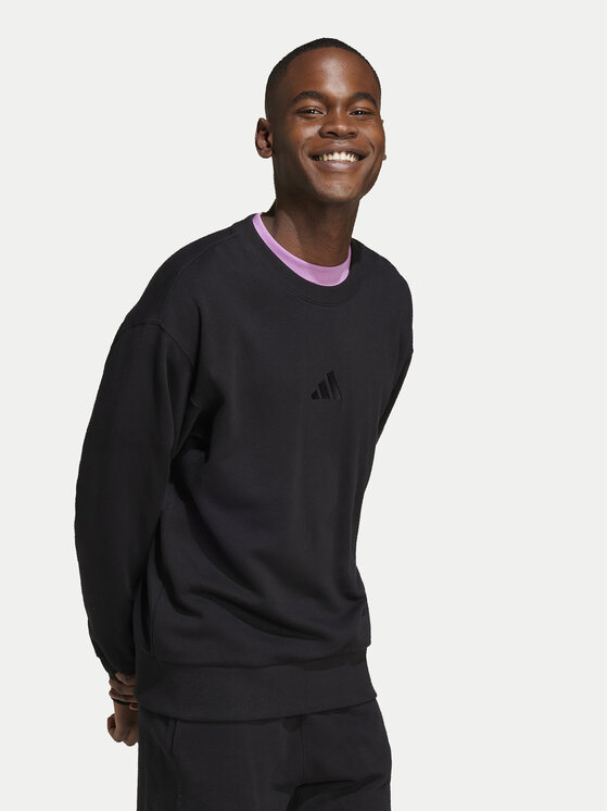 adidas adidas Majica dugih rukava ALL SZN French Terry IX1261 Crna Loose Fit