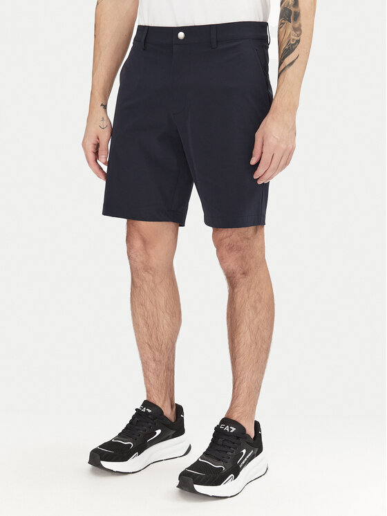 Ea7 Emporio Armani Tmavomodrá Sportovní Kraťasy