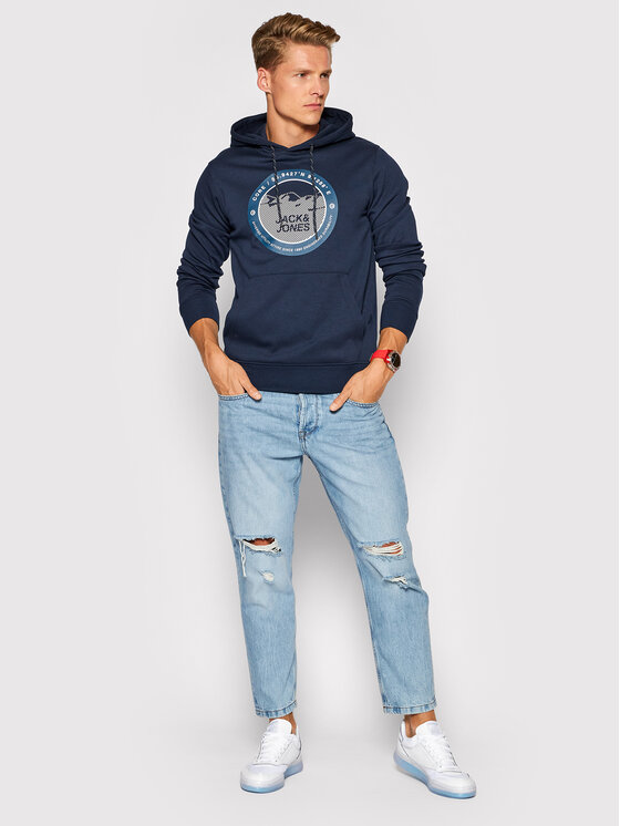 Felpa Bilo 12192931 Blu scuro Regular Fit