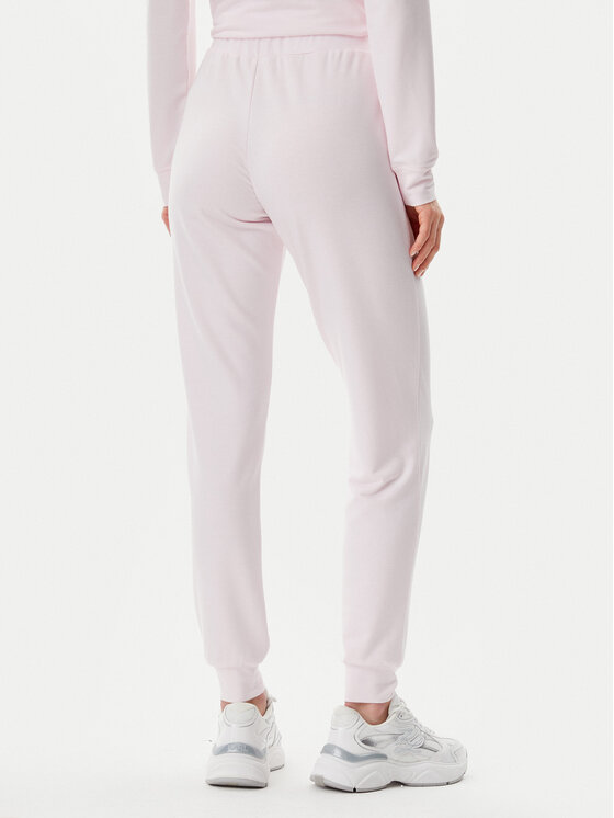 Guess Guess Kalhoty z materiálu O5GB05 KCQP2 Růžová Regular Fit