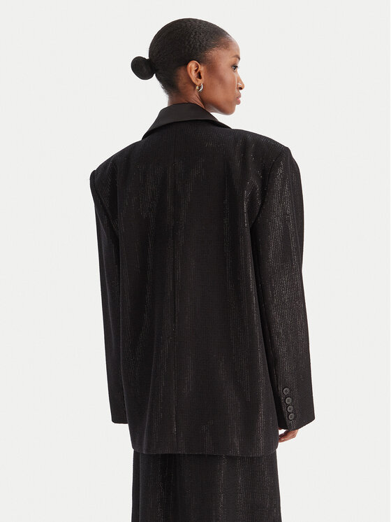 Eleh Eleh Marynarka EFW250252 Czarny Regular Fit
