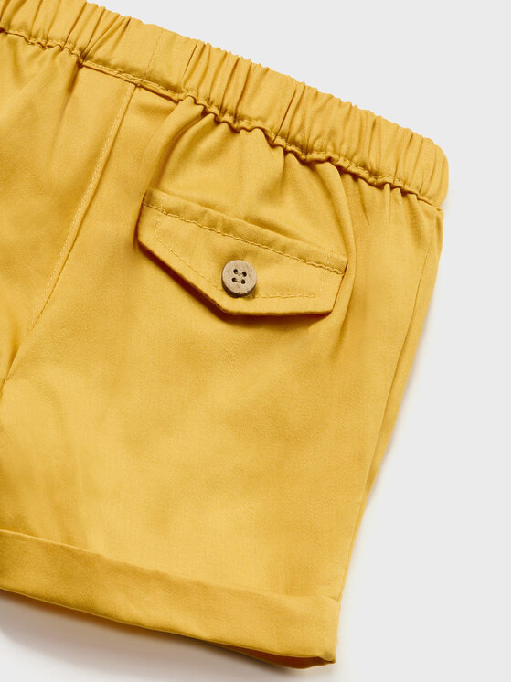 Mayoral Mayoral Completo camicia e pantaloncini 1265 Giallo Regular Fit