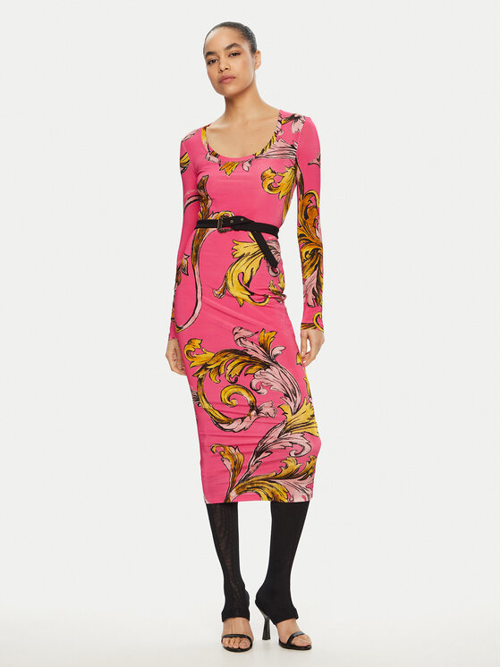 Versace Jeans Couture Každodenné šaty 78HAO920 Ružová Regular Fit