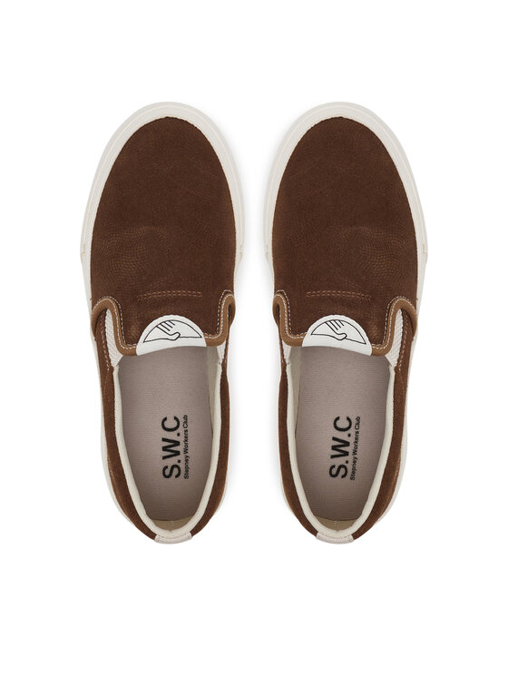 S.W.C Stepney Workers Club S.W.C Stepney Workers Club Sneakers aus Stoff Lister YA03204 Braun
