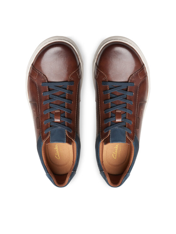 Clarks Clarks Sneakersy Mapstone Lace 26176886 Brązowy