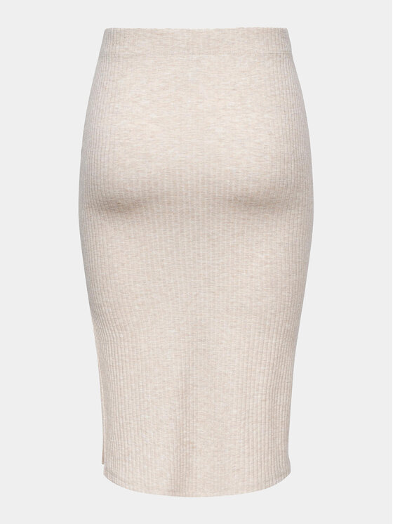 ONLY ONLY Pouzdrová sukně Emma 15233600 Béžová Slim Fit