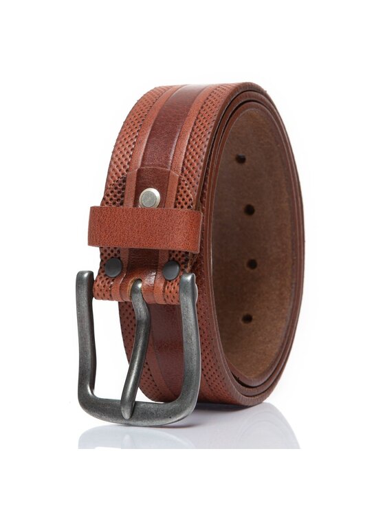 Mustang Mustang Pasek Męski BELT Brązowy