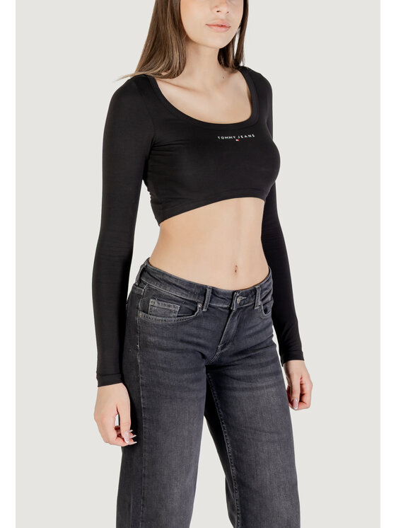 Tommy Jeans Tommy Jeans T-shirt TJW SLIM SP CRP LINE Nero Slim Fit