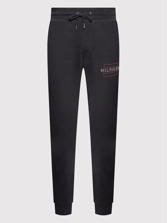 Tommy Hilfiger Sportinės kelnės MW0MW25599 Juoda Regular Fit | Modivo.lt