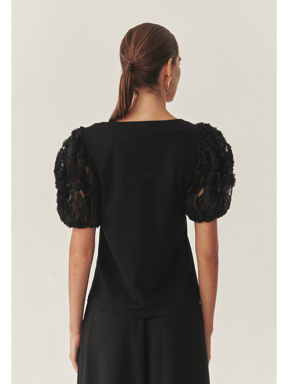 TATUUM Tatuum Bluzka MENORIA 1 Czarny Loose Fit