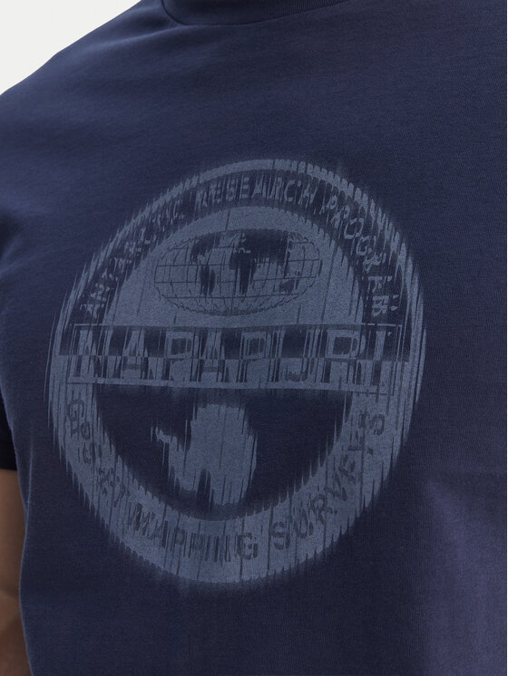 Napapijri Napapijri T-Shirt S-Mahsa NP0A4FZB Granatowy Regular Fit