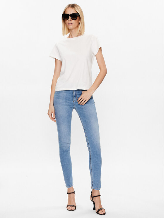 Liu Jo Liu Jo Teksad UA3013 DS004 Sinine Skinny Fit