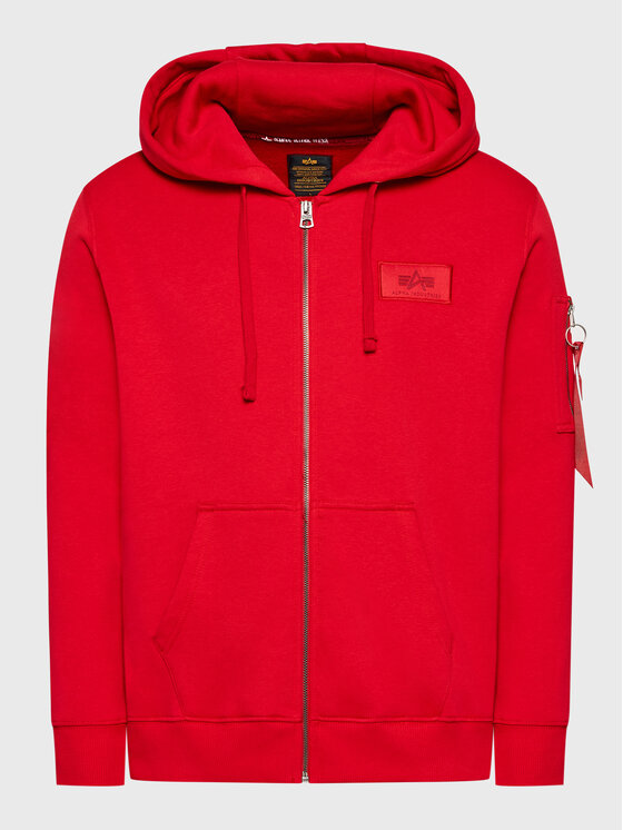 Alpha Industries Alpha Industries Μπλούζα Back Print Zip 128342 Κόκκινο Regular Fit