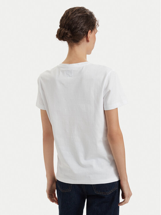 Beverly Hills Polo Club Beverly Hills Polo Club Тишърт P-SS26W-TS516518 Бял Regular Fit