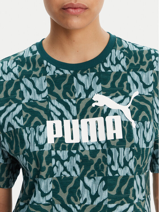 Puma Puma Póló Ess Graphic 685070 Zöld Loose Fit