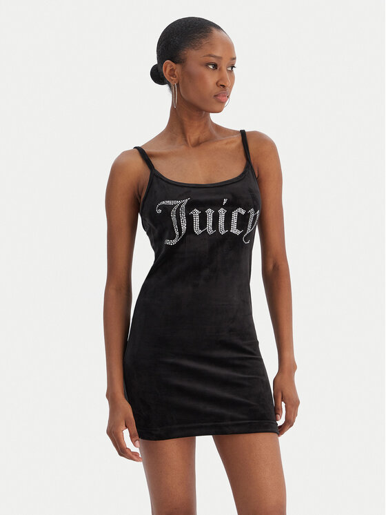 Juicy Couture Rochie de zi Rae JCWE222003 Negru Slim Fit