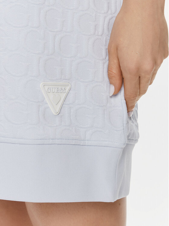 Guess Guess Rochie de zi Cheri V4RK00 KBSL0 Albastru celest Regular Fit