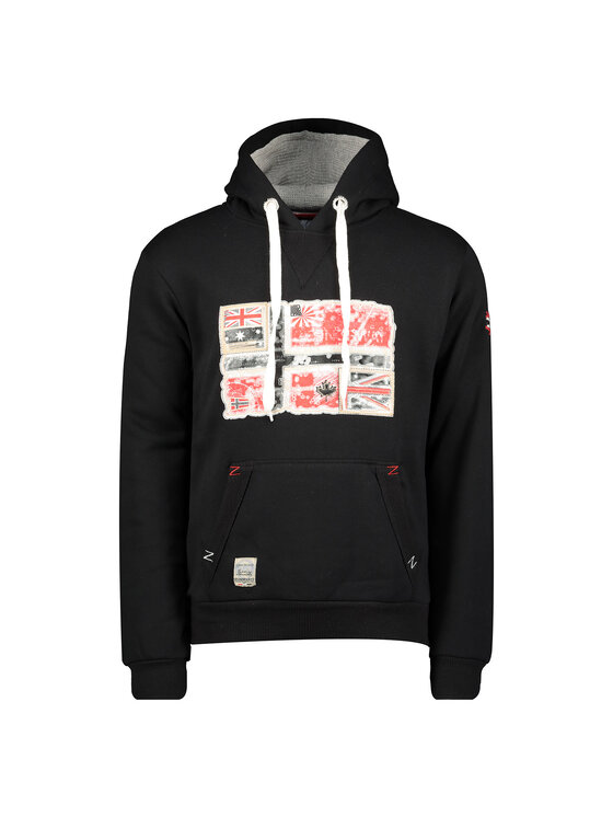 Geographical Norway Geographical Norway Bluza WT1874H/GN-BLACK Czarny Reglan Fit