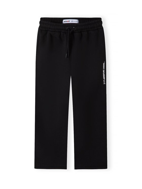 minoti minoti Komplet dresowy 32FLEECE165 Czarny Wide Leg