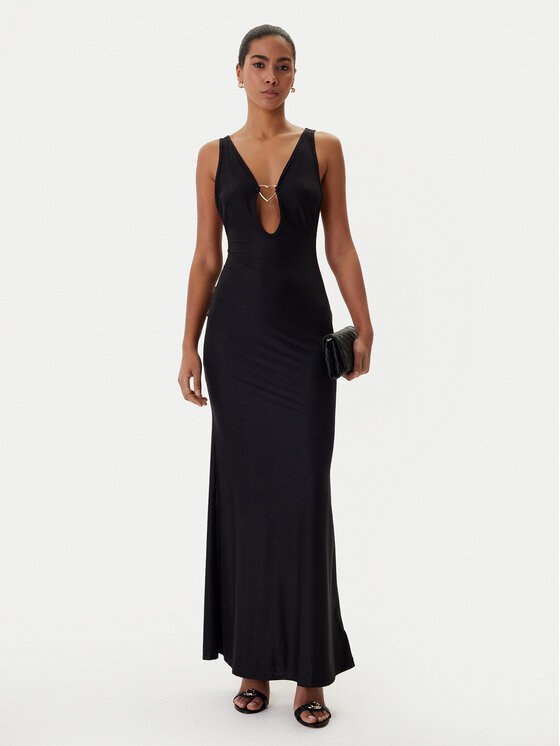 Guess Guess Sukienka wieczorowa O6RK02 KCDE0 Czarny Regular Fit