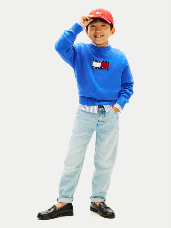 Tommy Hilfiger Tommy Hilfiger Jeansy KB0KB10398 Niebieski Regular Fit