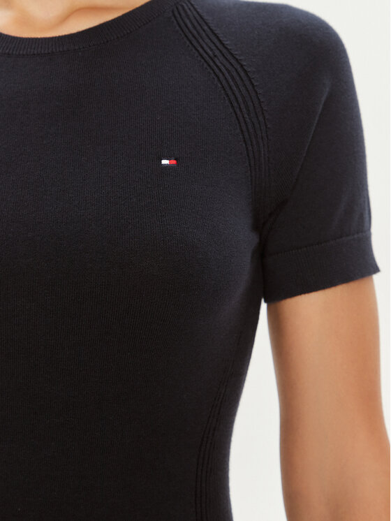 Tommy Hilfiger Tommy Hilfiger Vsakodnevna obleka WW0WW42461 Mornarsko modra Slim Fit