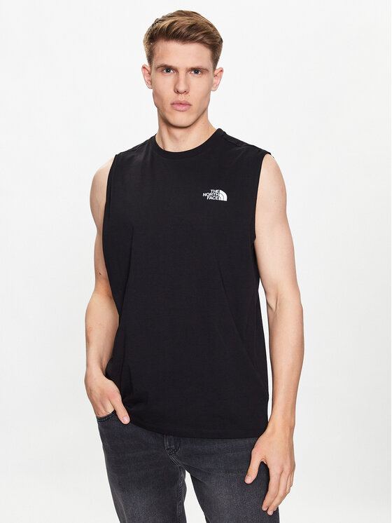 The North Face The North Face Мъжки топ Simple Dome NF0A5IGX Черен Regular Fit