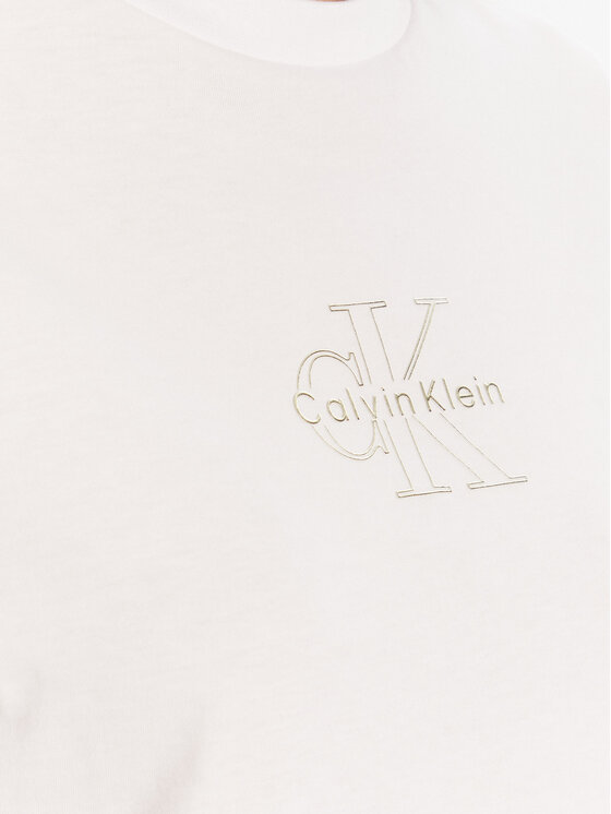 Calvin Klein Jeans Calvin Klein Jeans T-shirt Classic Monologo LV047D873G Bijela Regular Fit