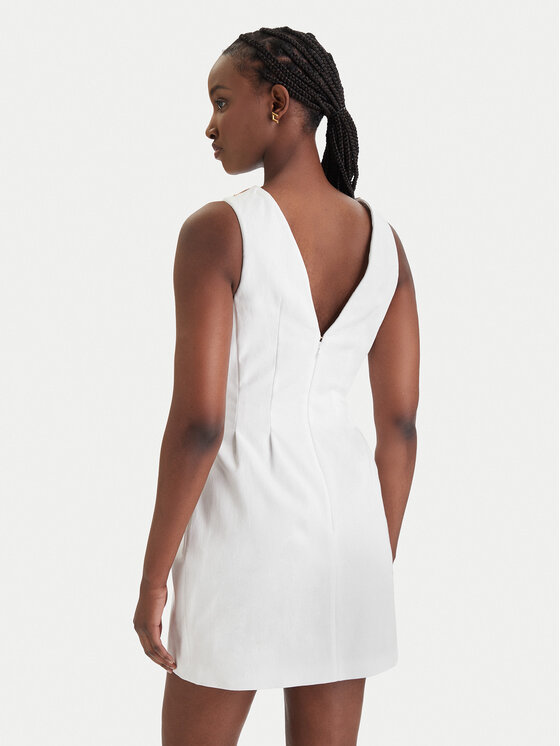 Elisabetta Franchi Elisabetta Franchi Cocktail obleka AB-856-61E2-V490 Bela Regular Fit