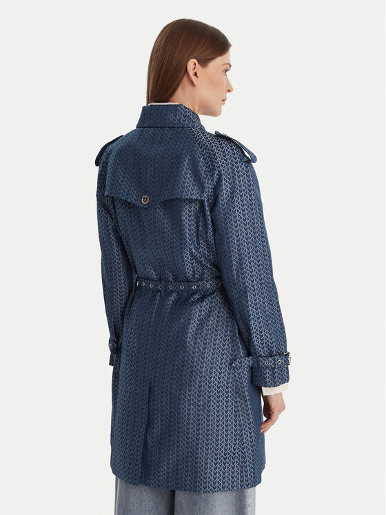 MICHAEL Michael Kors MICHAEL Michael Kors Trench MR620K2K90 Albastru Regular Fit