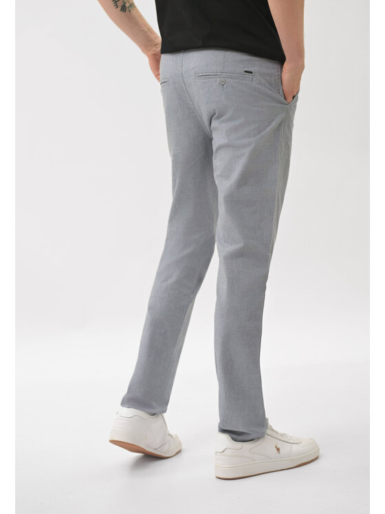 Volcano Volcano Chinosy R-TIMO Niebieski Regular Fit