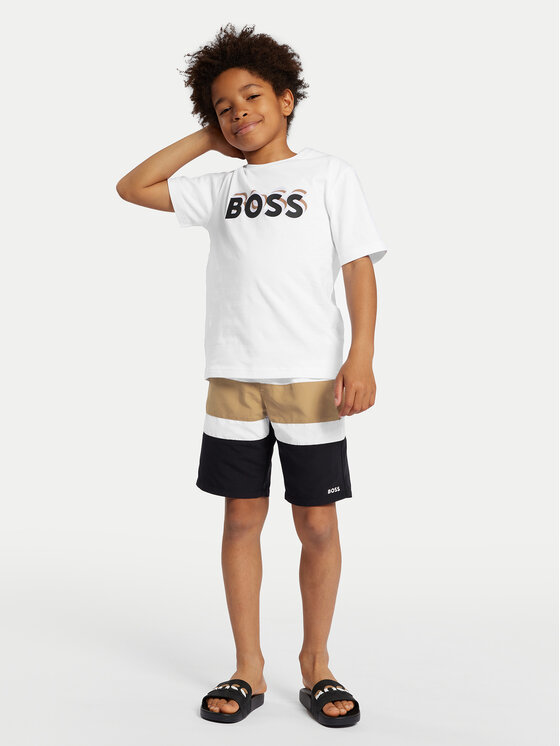 BOSS Boss Plavecké šortky J50664 D Čierna Regular Fit