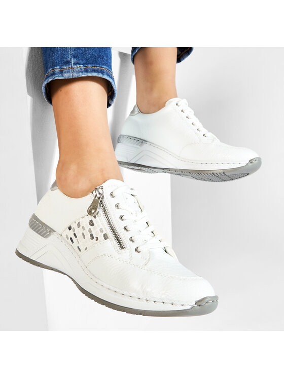 Rieker Rieker Sneakersy N4322-80 Bílá