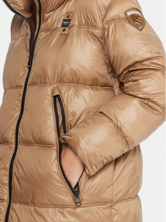 Blauer Blauer Zimski kaput 25WBLDK02192 Smeđa Regular Fit