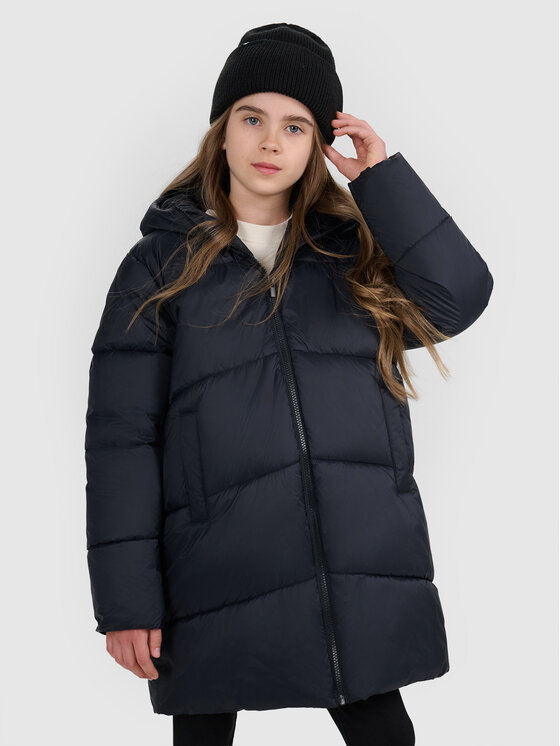 4F 4F Kurtka puchowa OUTERWEAR Czarny Regular Fit