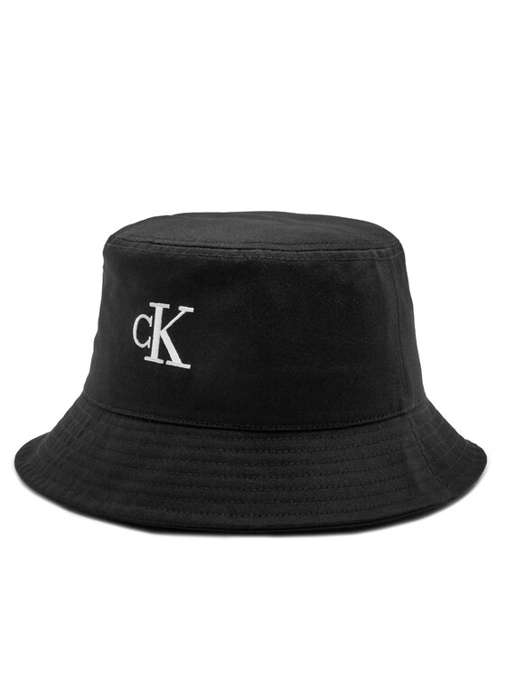 Calvin Klein Platmale Bucket Monogram Embro K50K512146 Melns