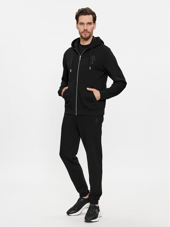 KARL LAGERFELD KARL LAGERFELD Majica dugih rukava 705401 541900 Crna Regular Fit