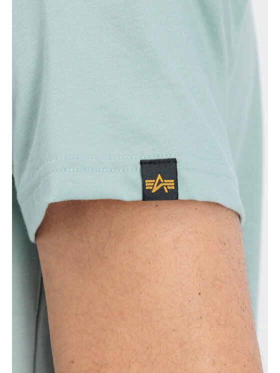 Alpha Industries Alpha Industries T-Shirt AI.188505-680-M Zielony Regular Fit