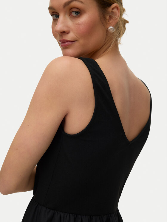 Vero Moda Vero Moda Лятна рокля Vally 10345917 Черен Loose Fit