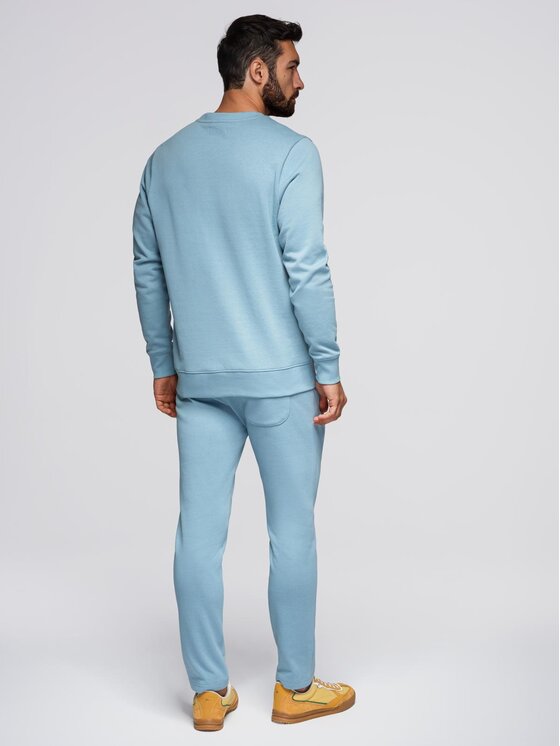 Ombre Ombre Komplet dresowy Z122 Błękitny Regular Fit
