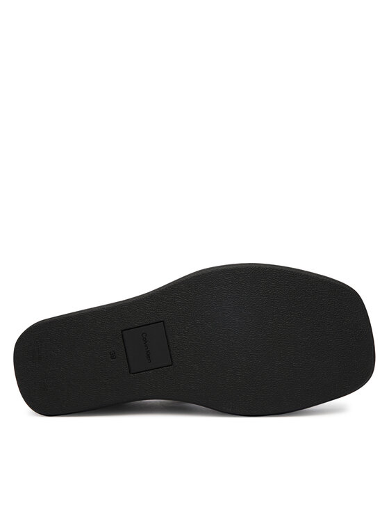 Calvin Klein Calvin Klein Žabky Wedge 70 Sndl Thong Lth HW0HW02880 Černá