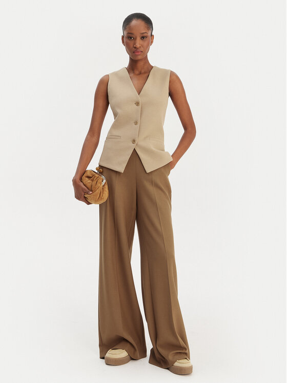 Weekend Max Mara Weekend Max Mara Γιλέκο Κοστουμιού Poggio 2615911021 Μπεζ Slim Fit