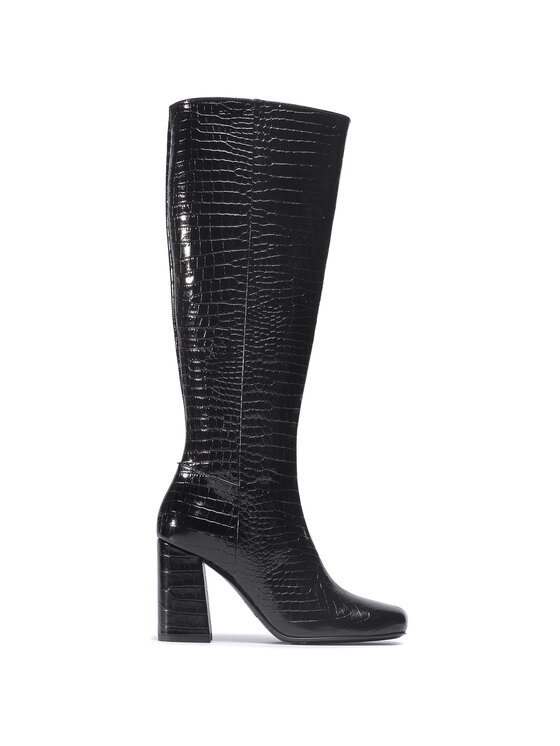 TWINSET TWINSET Kozačky Stivale 202TCP07C Černá